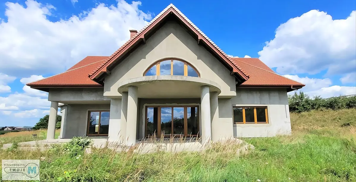 Dom z poddaszem, stan surowy zamknięty - Zaborze