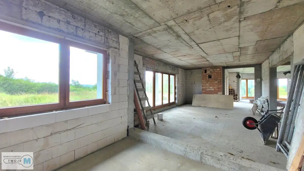 Dom z poddaszem, stan surowy zamknięty - Zaborze