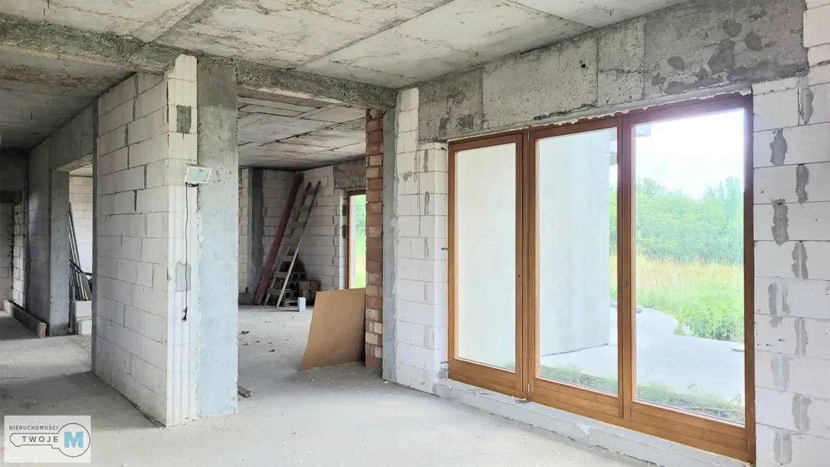 Dom z poddaszem, stan surowy zamknięty - Zaborze