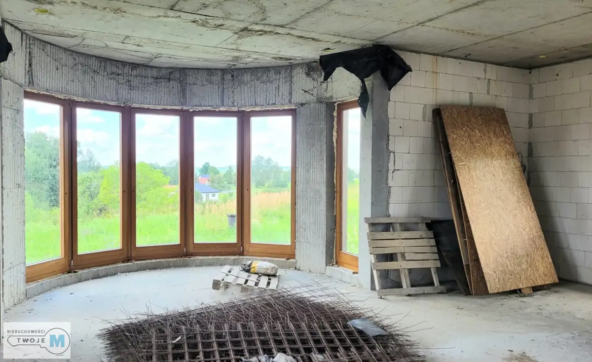 Dom z poddaszem, stan surowy zamknięty - Zaborze
