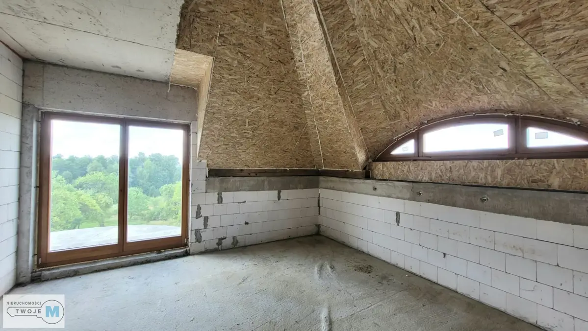Dom z poddaszem, stan surowy zamknięty - Zaborze