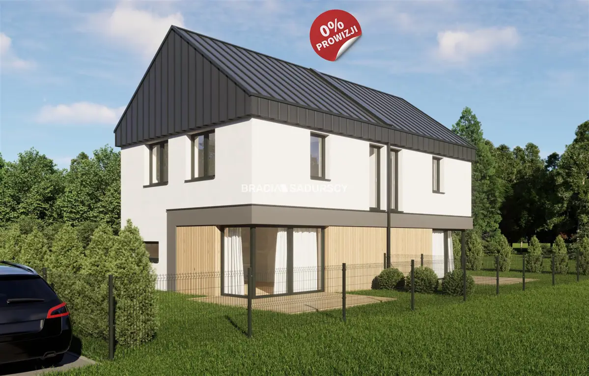 3pok.65m2 dwupoziomowe/nowoczesna bryła budynku