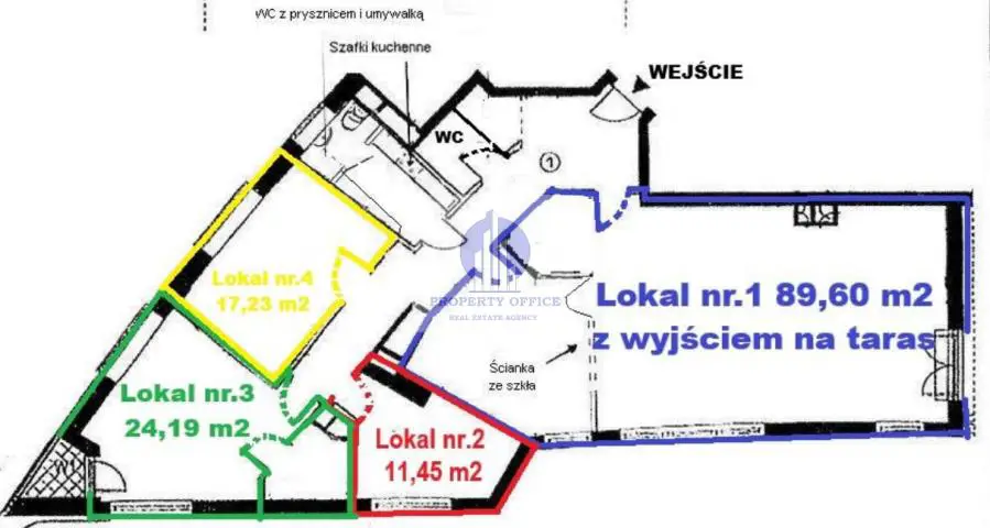 Śródmieście : lokal biurowy na wynajem