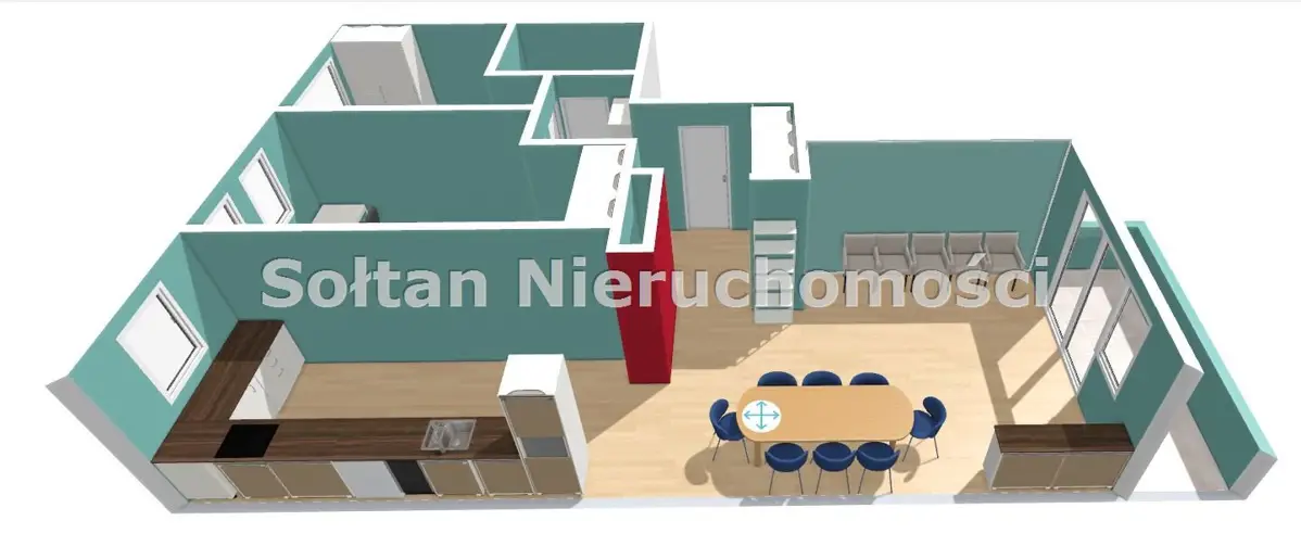 3-4 pokoje, balkon, lokalizacja blisko Merta