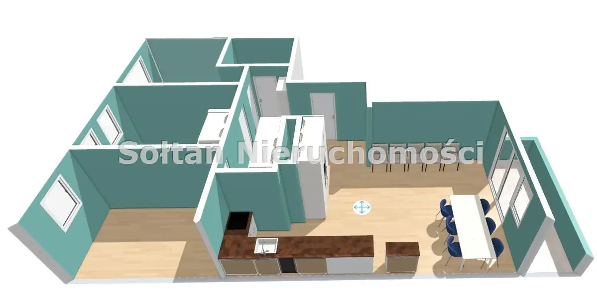 3-4 pokoje, balkon, lokalizacja blisko Merta