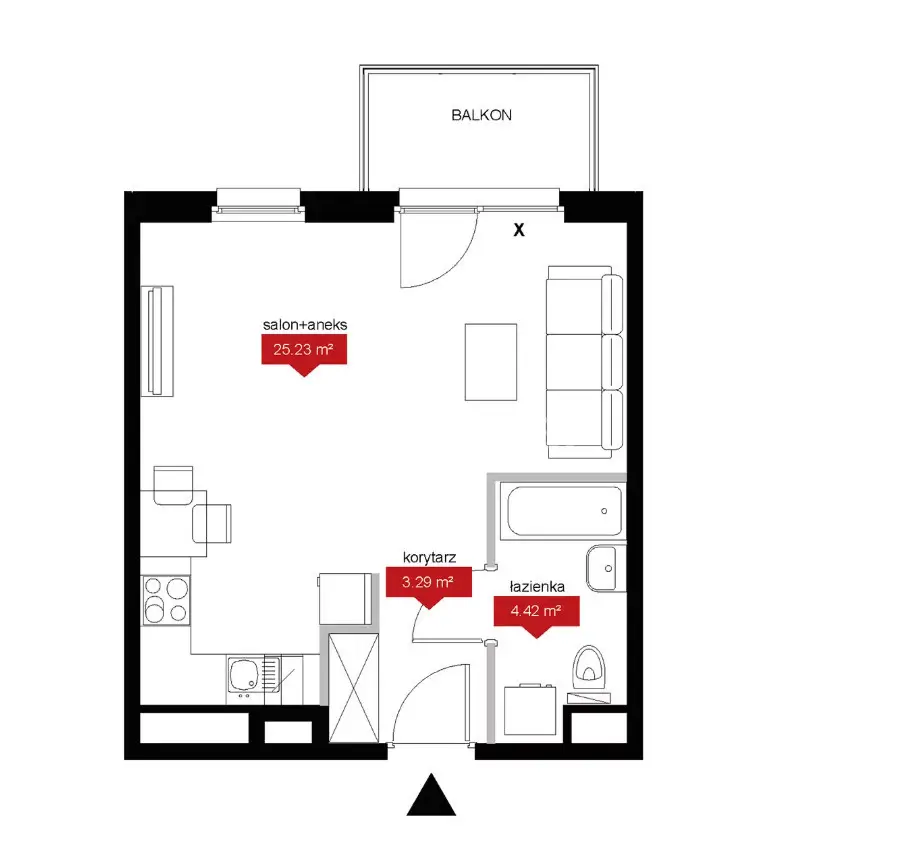 Mieszkanie na sprzedaż, kawalerka, 32,94m2, Wrocław, Góralska