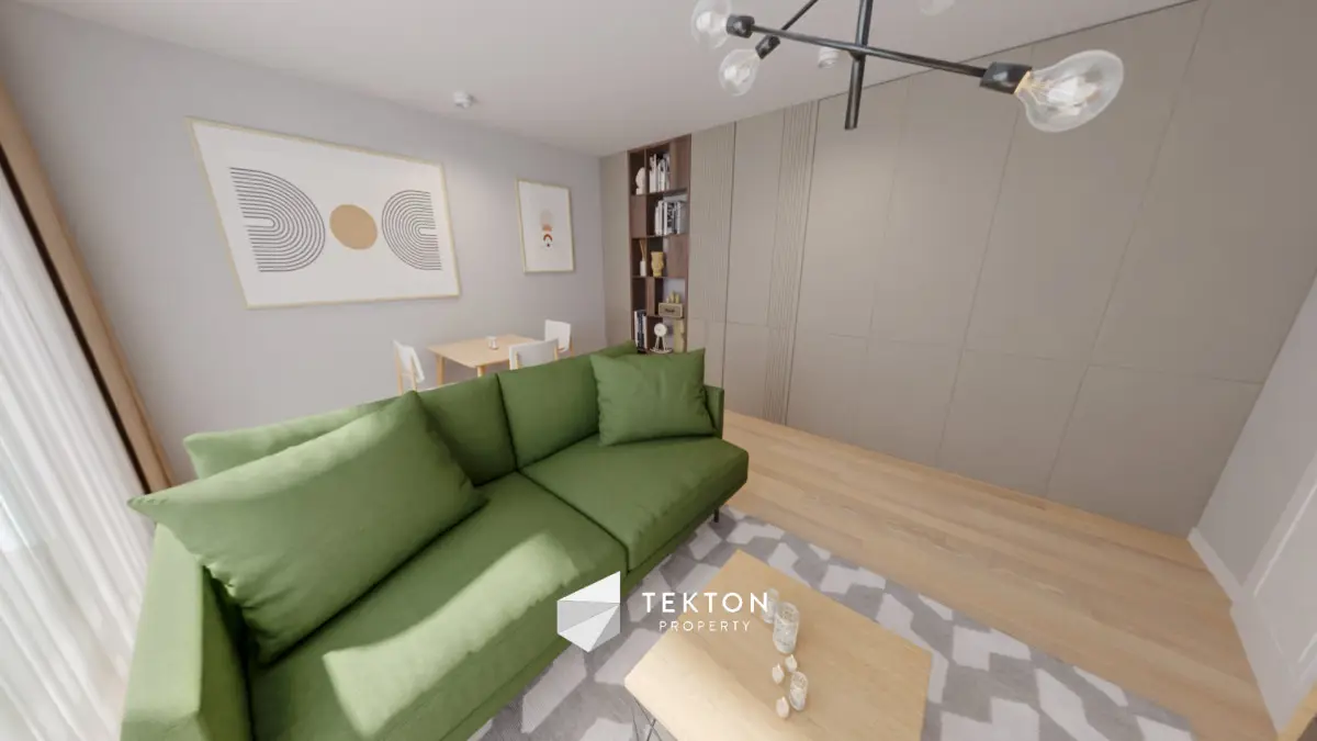 Jasne 2-pok z balkonem i oknem w kuchni |os.Debina