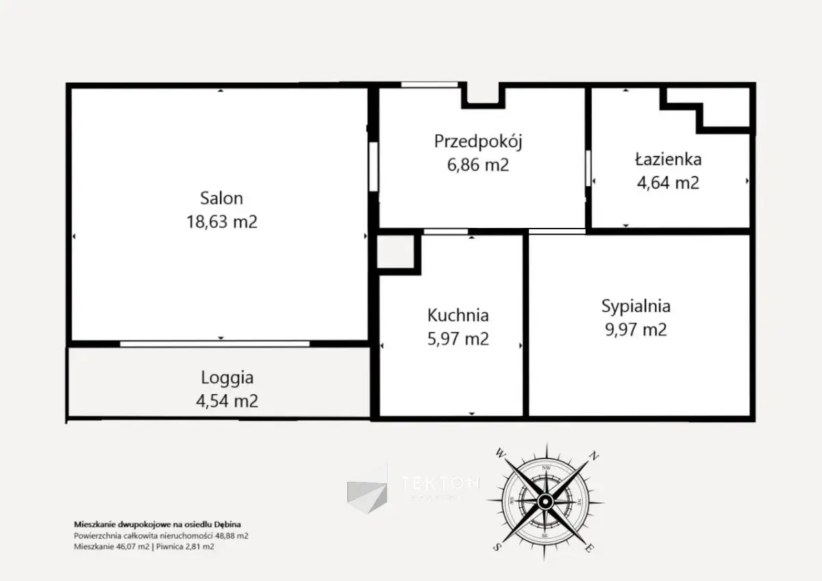 Jasne 2-pok z balkonem i oknem w kuchni |os.Debina