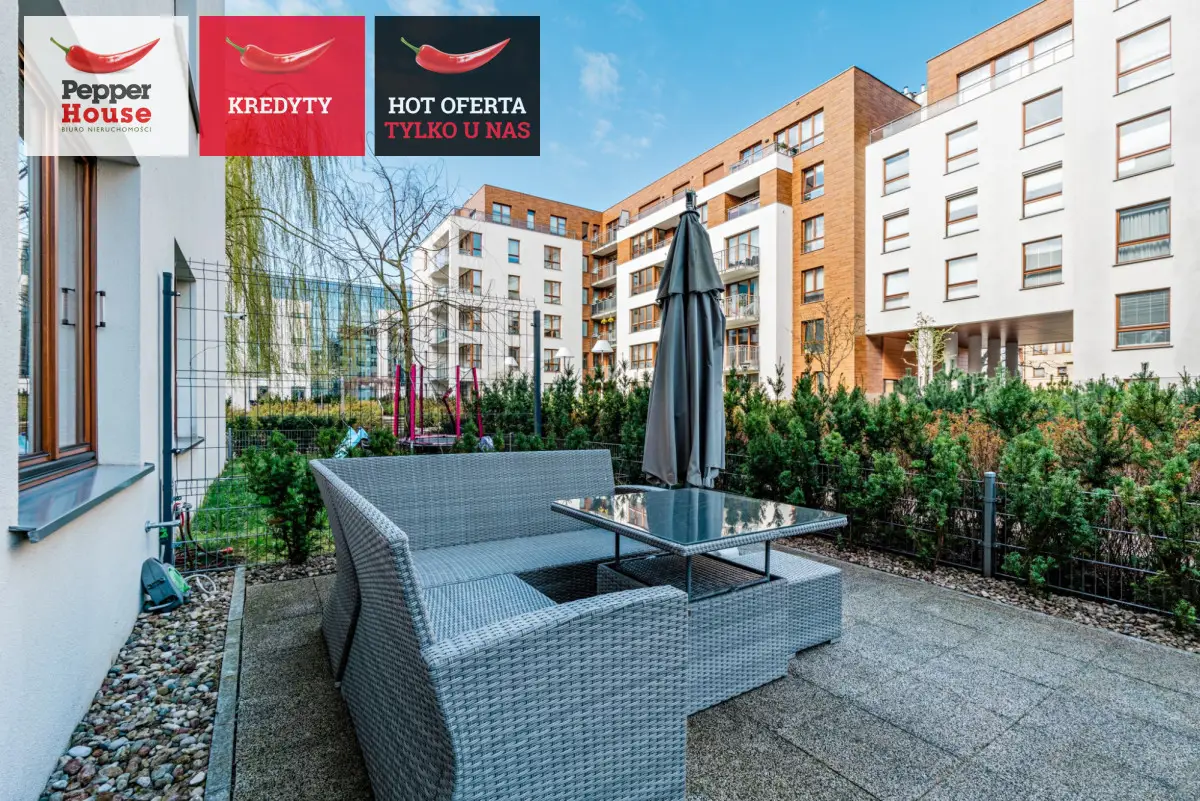 kawalerka na Garnizonie z ogródkiem i halą garażow