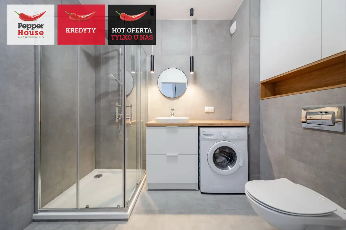 Kawalerka z oddzielną kuchnią ogródkiem na patio